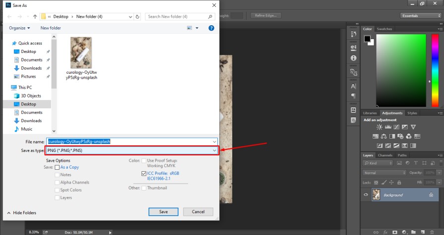 How To Save Photo In Photoshop